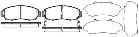 Гальмівні колодки пер. Civic/Crosstour/CR-V (05-21) WOKING P10713.12