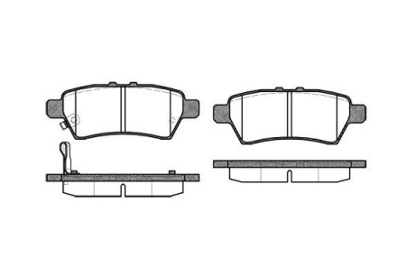 Тормозные колодки зад. Nissan Pathfinder 05- (Tokico) WOKING P10883.01