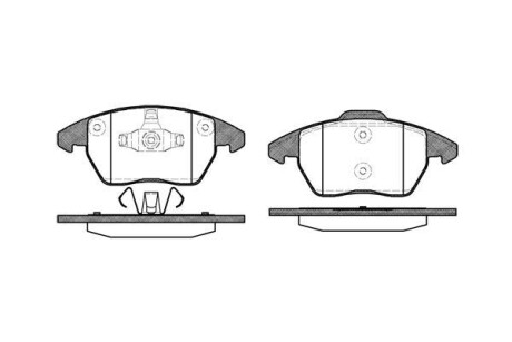 Тормозные колодки пер. Citroen C4/Peugeot 207/208/307/308/Jetta IV 07- WOKING P11303.10