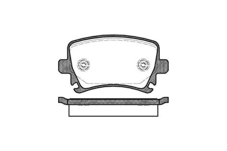 Тормозные колодки зад. Caddy III/Golf V/Audi A4 03- WOKING P11313.00