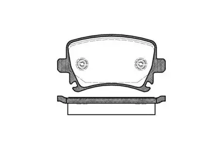 Тормозные колодки зад. Caddy III/Golf V/Audi A4 03- WOKING P11313.00