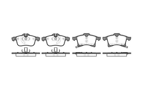 Тормозные колодки пер. Combo 01-/Astra H(ATE) WOKING P11363.02