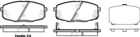 Гальмівні колодки пер. Hyundia i30/KIA C'eed 02- WOKING P11383.12