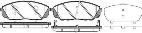 Гальмівні колодки пер. Kia Sorento 02- (sumitomo) WOKING P11413.12