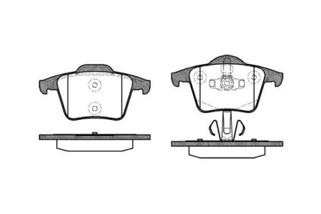 Колодки тормозные. задн. (Remsa) Volvo Xc90 i 2.4 02-14, Volvo Xc90 i 2.5 02-14 WOKING P11443.00