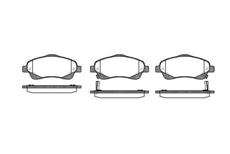 Тормозные колодки пер. Toyota Avensis 00-08 (bosch) WOKING P11463.02