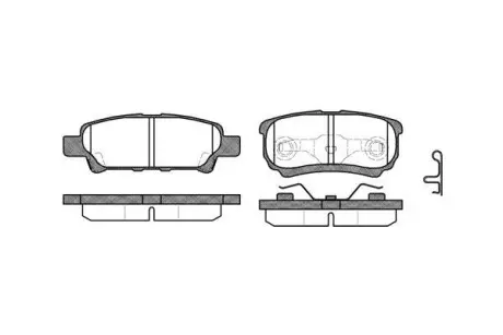 Колодки тормозные диск. задн. (Remsa) Citroen C-crosser 2.2 07-,Citroen C-crosser 2.4 07- WOKING P11513.02