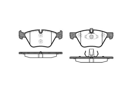 Тормозные колодки пер. BMW 3(E90)/1(E81) 04-13(ATE) (154,8x63,6x20) WOKING P11523.00