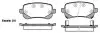 Колодки тормозные диск. задн. (Remsa) Dodge Journey 08&gt; 13&gt; (P11953.02) WOKING P1195302 (фото 1)