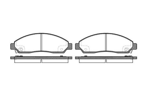 Колодки гальмівний диск. перед. (Remsa) GREAT WALL Hover 05>10> (P11983.14) WOKING P1198314