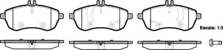 Тормозные колодки пер. MB W204 07-14 (TRW) WOKING P12013.00