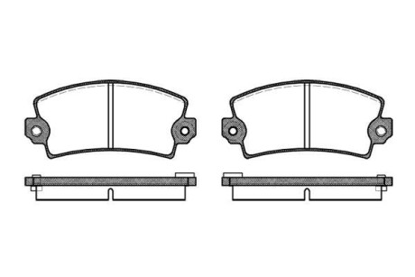 Колодки гальмівні WOKING P1213.06