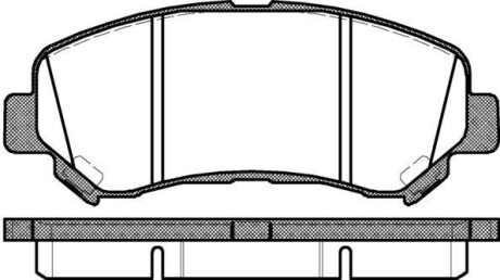 Тормозные колодки пер. QASHQAI I/QASHQAI II/X-TRAIL 1.5D-2.5 07- WOKING P12183.00