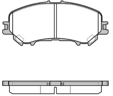 Колодки гальмівний диск. перед. (Remsa) Nissan Qashqai II / Renault Kadjar 15> WOKING P12183.22
