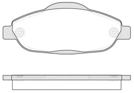 Тормозные колодки пер. Peugeot 308 07- (Bosch) WOKING P12233.00