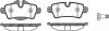 Колодки гальмівний диск. задн. (Remsa) Mini Cooper, One, Clubman 08> (P12443.00) WOKING P1244300 (фото 1)