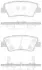Тормозные колодки зад. Hyundai i30/i40 11-/Kia Rio 1.4-3.8 12-(akebono) WOKING P12623.42 (фото 1)