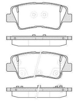 Тормозные колодки зад. Hyundai i30/i40 11-/Kia Cee'd 1.6-3.3 12- (akebono) WOKING P12623.52