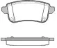 Гальмівні колодки зад. RENAULT Scenic/Megan/Talisman 1.4-2.0 08- WOKING P12873.10 (фото 1)
