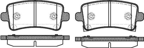 Гальмівні колодки зад. Opel Insignia 08- (TRW) WOKING P12883.04