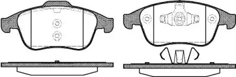 Тормозные колодки пер. Megane III 08-/Scenic 09-(ATE) WOKING P12893.00