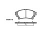 Тормозные колодки зад. Lexus RX 08-15/Toyota Prius 09- (akebono) WOKING P12953.00 (фото 1)