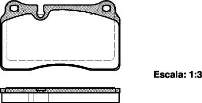 Тормозные колодки пер. VW Touareg 3.0-6.0 02-16,8 mm (brembo) WOKING P13003.00