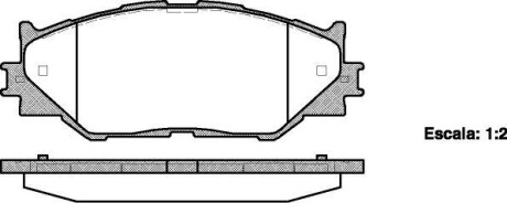 Колодки гальмівний диск. перед. (Remsa) Lexus Is c (gse2_) 2.5 09-,Lexus Is ii (gse2_ WOKING P13013.00