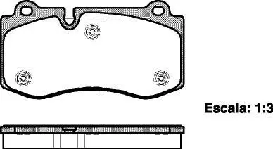 Колодки гальмівний диск. перед. (Remsa) Mercedes-Benz CLS (C219) 3.5 04-11, Mercedes-Benz CLS (C219) 5.5 04-11 WOKING P13023.00