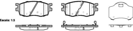 Тормозные колодки пер. Hyundai Accent/Kia Rio 05- (mando) WOKING P13083.02