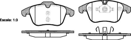 Колодки гальмівний диск. перед. (Remsa) Ford Mondeo IV S-max Galaxy / PSA 508 407 WOKING P13193.00