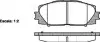 Колодки гальмівний диск. перед. (Remsa) Toyota Yaris 1.0 05-, Toyota Yaris 1.0 10- WOKING P13243.00 (фото 1)