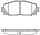 Колодки тормозные диск. перед. (Remsa) Lexus Ct (zwa10_) 1.8 10-,Toyota Prius 1.8 09- WOKING P13243.10 (фото 1)