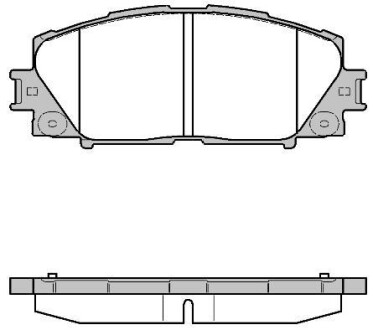 Колодки гальмівний диск. перед. (Remsa) Lexus Ct (zwa10_) 1.8 10-, Toyota Prius 1.8 09- WOKING P13243.10 (фото 1)