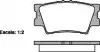 Тормозные колодки зад.TOYOTA CAMRY/RAV4 III/RAV4 IV 2.0-3.5 06- WOKING P13313.00 (фото 1)