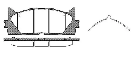 Колодки тормозные диск. перед. (Remsa) Lexus Es (acv40_, gsv40_) 3.5 06-12,Lexus Es (asv60_ WOKING P13333.00