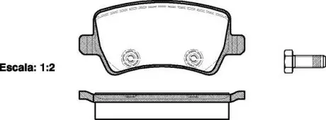 Гальмівні колодки зад. Ford Galaxy/S-Max 06-15 (TRW) WOKING P13363.00