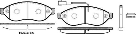 Тормозные колодки пер. Jumper/Ducato/Boxer 06- (1.1-1.5t) WOKING P13373.01