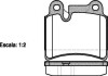 Колодки гальмівний диск. задн. (Remsa) VW Touareg I Brembo ver. (P13403.00) WOKING P1340300 (фото 1)