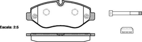 Тормозные колодки пер. Crafter/W447/W906/W907/Viano W639 (03-21) WOKING P13453.00