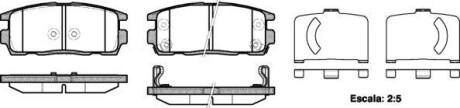 Тормозные колодки зад. Шевроле Captiva 06- (akebono) WOKING P13603.12