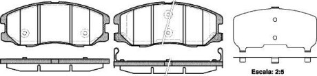 Тормозные колодки пер. Шевроле Captiva 06- (akebono) WOKING P13613.12