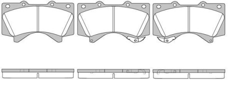 Тормозные колодки пер. Toyota Land Cruiser 08- (advics) WOKING P13713.02