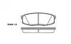 Колодки гальмівний диск. задн. (Remsa) Toyota LC200 LC150 / Lexus LX570 GX460 (P13723.00) WOKING P1372300 (фото 1)