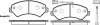 Колодки тормозные диск. перед. (Remsa) Citroen Jumper 2.2 06-,Citroen Jumper 3.0 06- WOKING P13753.01 (фото 1)