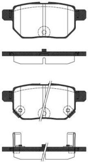 Колодки тормозные диск. задн. (Remsa) Lexus Ct (zwa10_) 1.8 10-,Toyota Auris 1.8 06-12 WOKING P13863.22