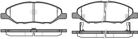 Тормозные колодки пер. Nissan Micra 03-10/Note 06-12 (sumitomo) WOKING P13933.02