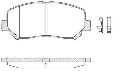 Гальмівні колодки пер. Mazda CX-5 11- Akebono WOKING P14133.02