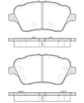 Тормозные колодки пер. B-Max/Fiesta/Tourneo/Transit (12-21) WOKING P14143.00