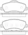 Колодки гальмівний диск. перед. (Remsa) Citroen C4 cactus 1.2 14-,Citroen C-elysee 1.2 12- WOKING P14303.00 (фото 1)